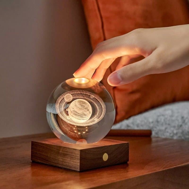 Amber Crystal Light Saturno
