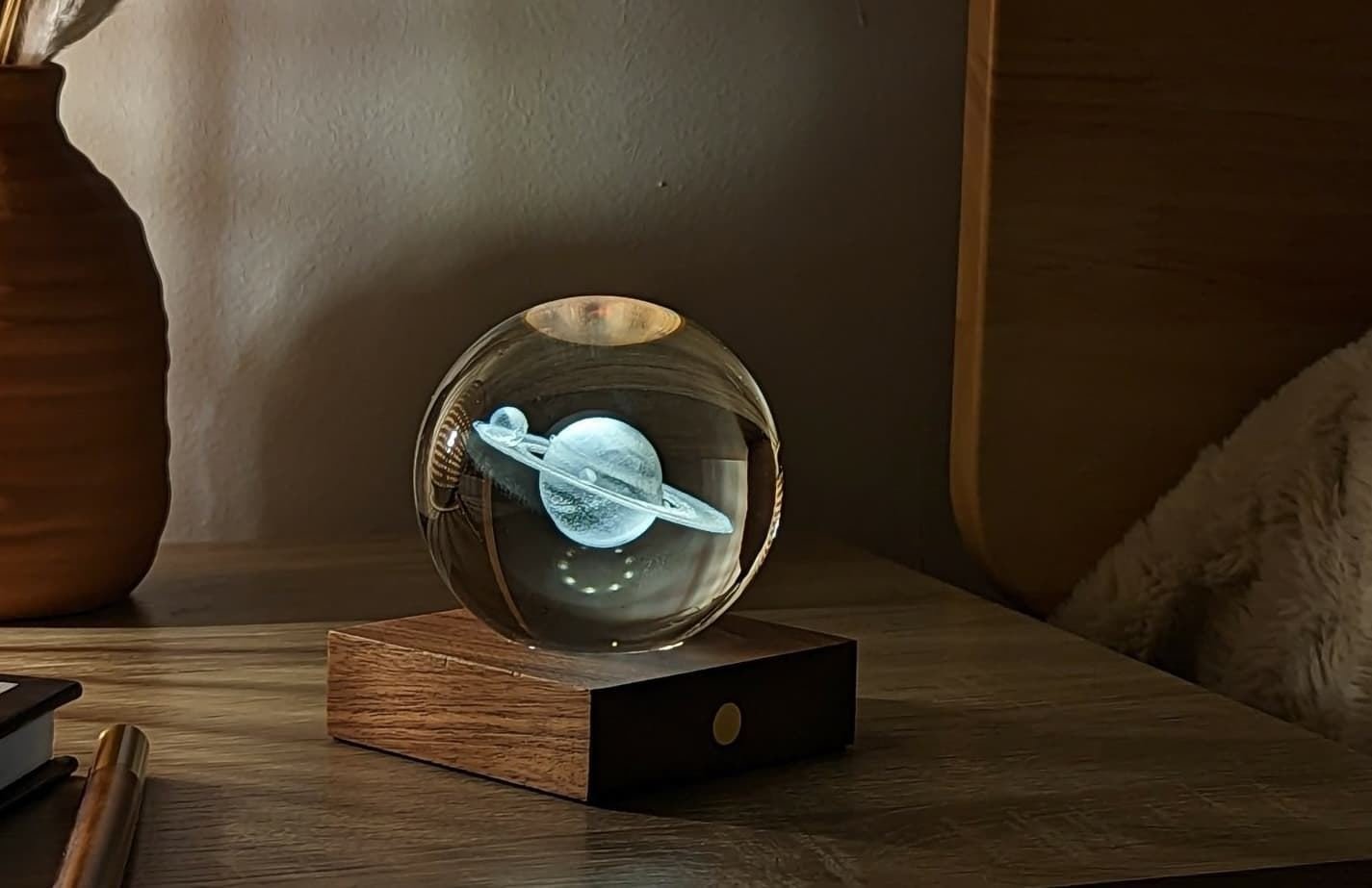 Amber Crystal Light Saturno