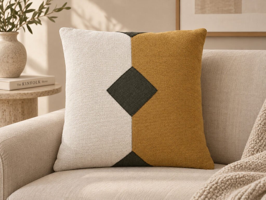 Cojín tricolor