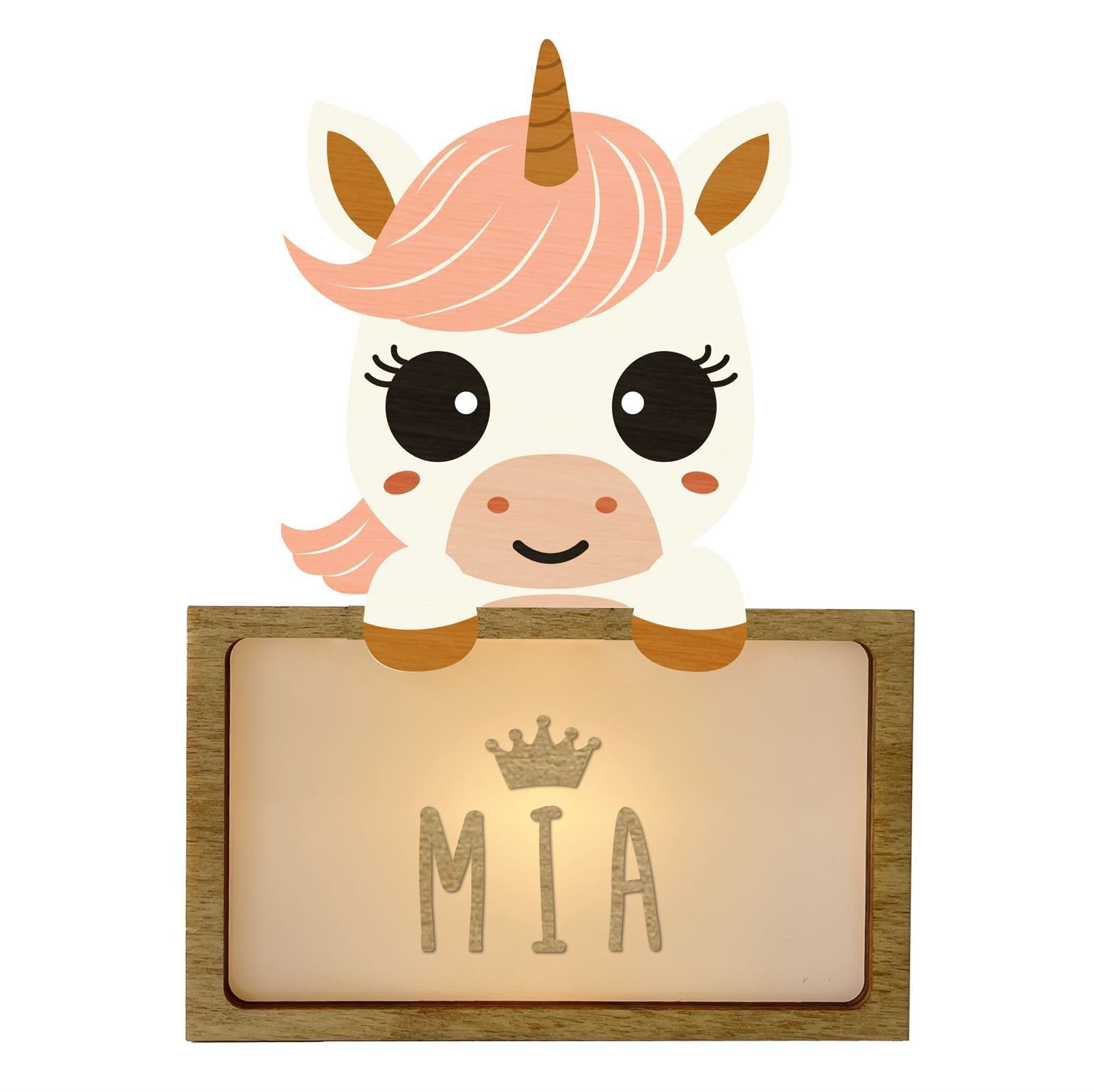 Lámpara Unicornio Derpierto Personalizable