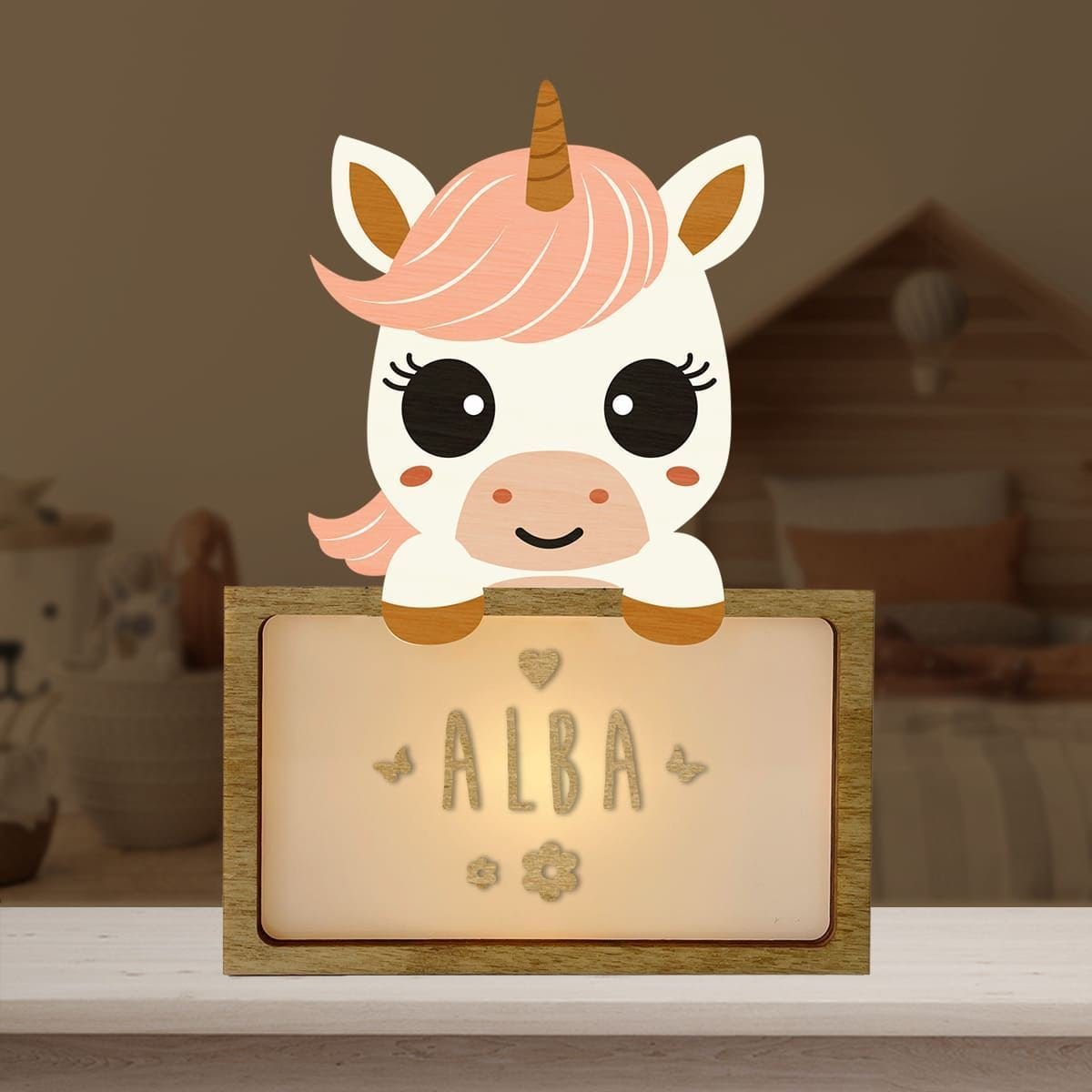 Lámpara Unicornio Derpierto Personalizable