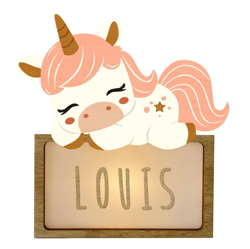 Lámpara Unicornio Dormido Personalizable