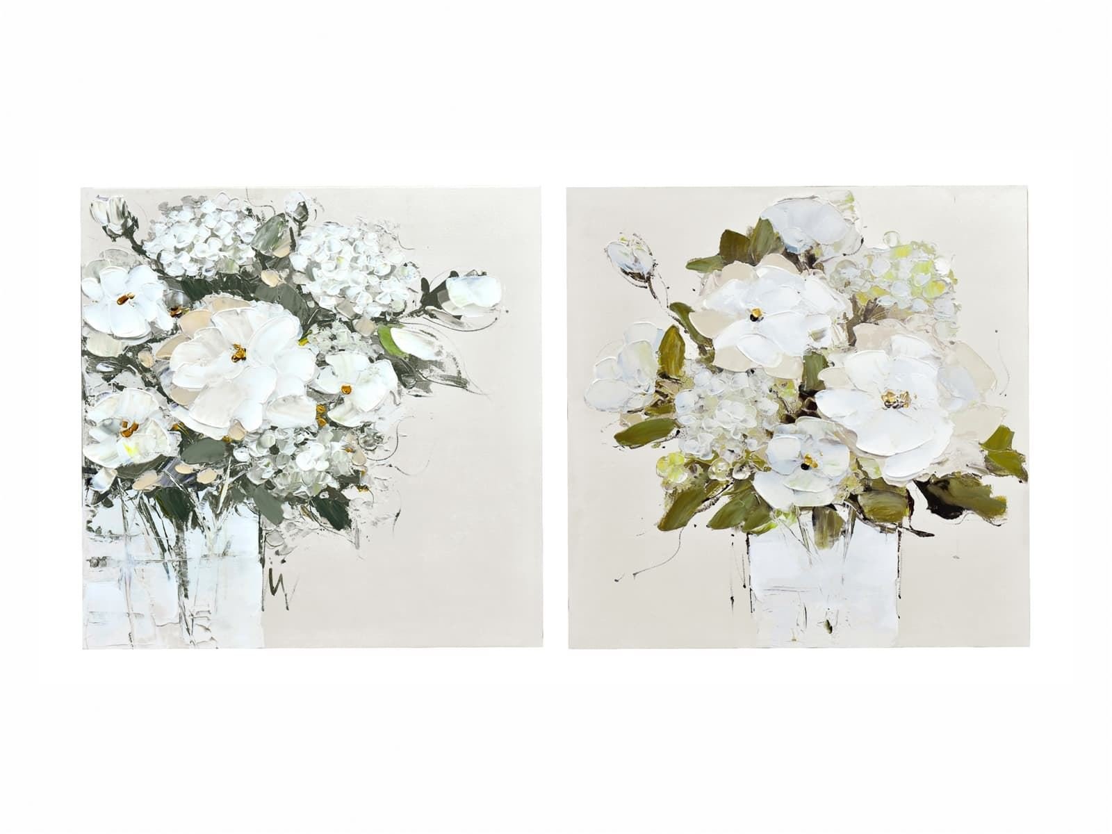 Lienzo flores set 2