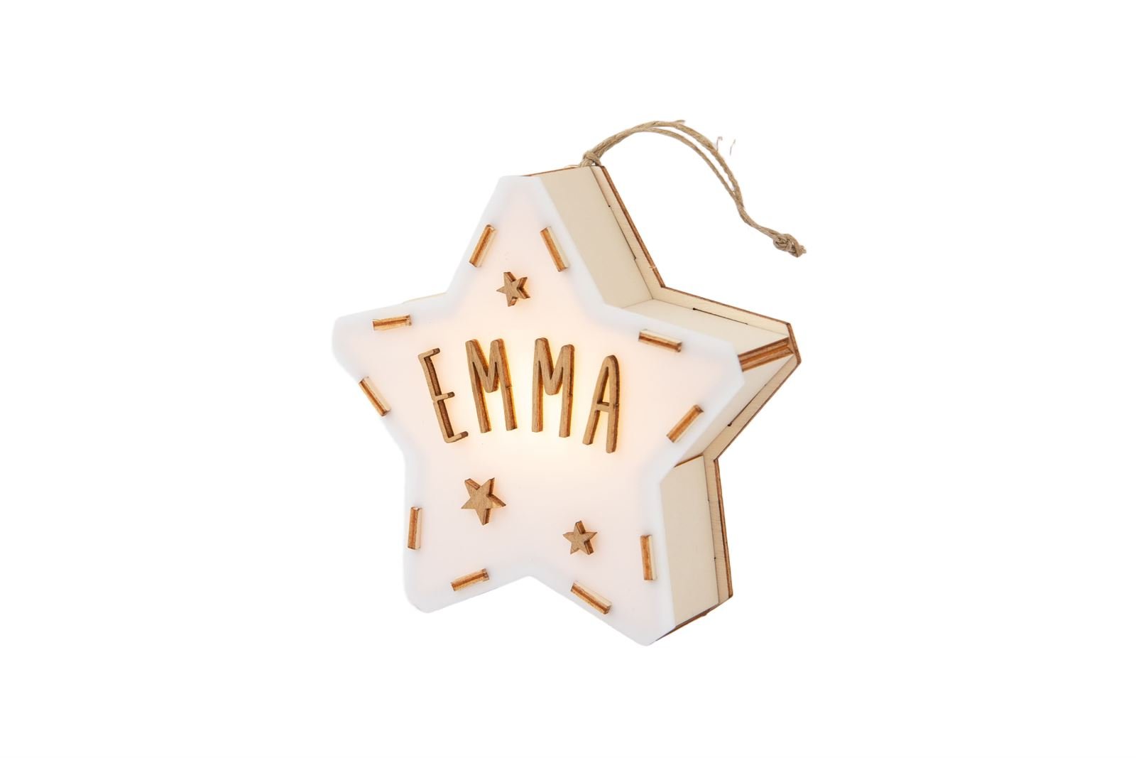 Mini Lámpara Estrella Personalizable