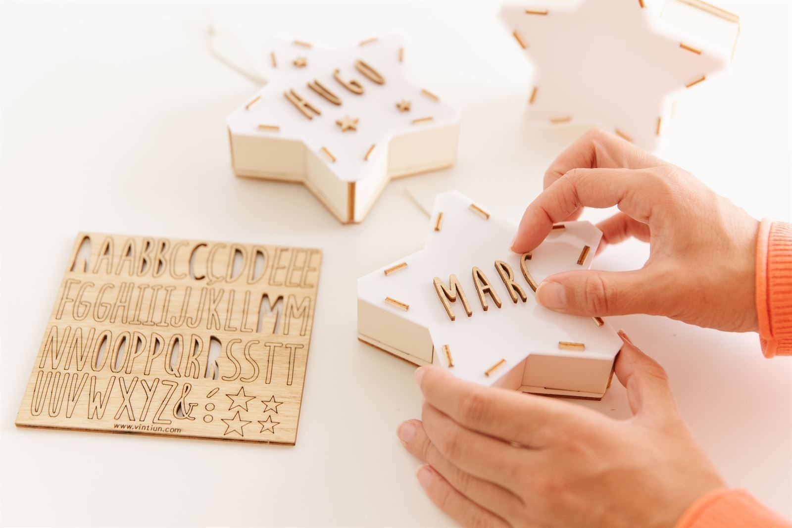 Mini Lámpara Estrella Personalizable
